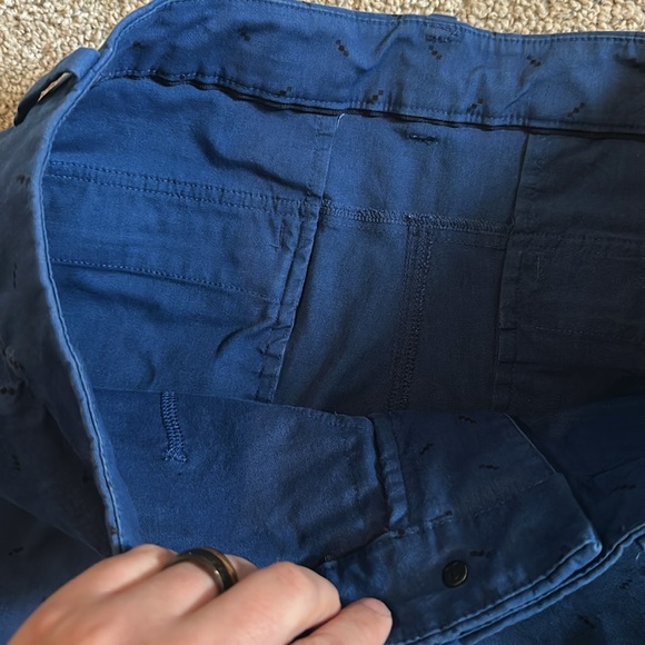 Lululemon flat front golf chino shorts blue black - Picture 3 of 3